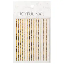 Nail Art Stripes Holo Gold