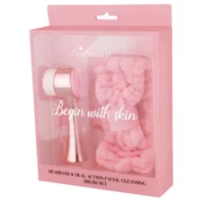 Set Headband and Facial Cleansing Brush - Rose Gold