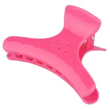 Plastic Hair Clips C100P Pink 4pcs