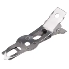 Metal Hair Clips CH30839 Silver 80pcs