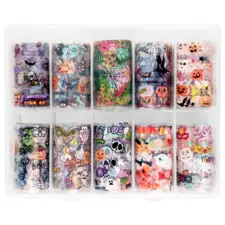 Nail Art Transfer Foils TF001-5 Halloween 10pcs