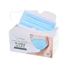 Three-Ply Protective Face Masks PL01-50 SPA NATURAL 50pcs