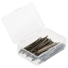 Flat Hair Clips Brown 100pcs