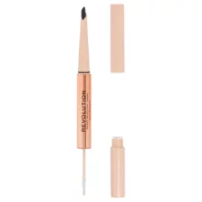 2in1 Blade Pencil and Clear Brown Gel MAKEUP REVOLUTION Fluffy Brow Duo Ash Brown 0.12g+1ml