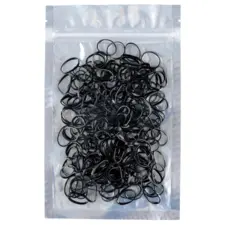 Silicone Hair Bands F-13BL Black 250/1