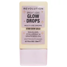 Liquid Highlighter MAKEUP REVOLUTION Bright Light Glow Drops Golden Star Dew