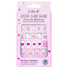 Press-on tips - Light Pink & White