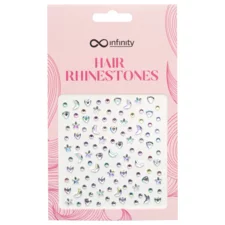 Hair Rhinestones INFINITY INF559 Silver/Holographic