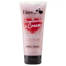 Exfoliating Shower Smoothie I LOVE Strawberries and Cream