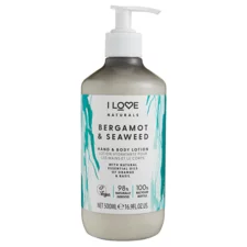 Hand and Body Lotion I LOVE Bergamot and Seaweed