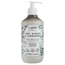 Hand and Body Lotion I LOVE Lime, Ginger and Cardamom