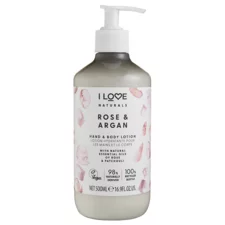 Hand and Body Lotion I LOVE Rose and Argan