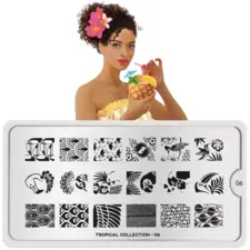 Stamping Nail Art Image Plate MOYOU Tropical 06