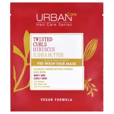 Pre-Wash Hair Mask for Wavy and Curly Hair URBAN CARE Hibiscus & Shea Butter