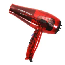 Hair Dryer Kristal 3600 - 2000W - Transparent Red
