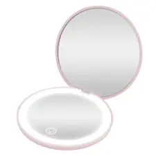 LED Compact Mirror - Pink