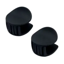 Hair Clips - Round - Black