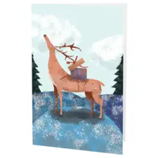 New Year Greeting Card - Reindeer