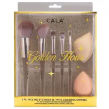 Makeup Brush & Sponge Set - Golden Hour