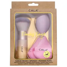 Makeup Brush & Sponge Set - Flawless Finish Pink