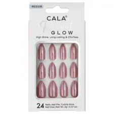 Press-on tips - Mauve Chrome