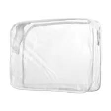 Transparent Waterproof Cosmetic Bag - Big - White
