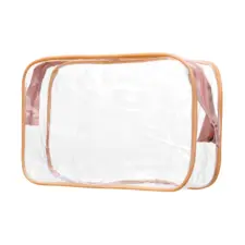Transparent Waterproof Cosmetic Bag - Small - Roze