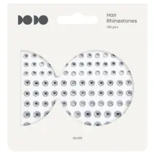 Hair Rhinestones - Silver