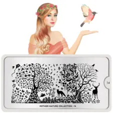 Stamping Nail Art Image Plate MOYOU Mother Nature 14