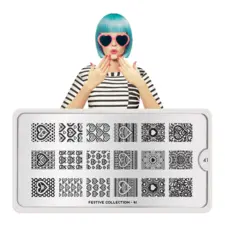Stamping Nail Art Image Plate MOYOU Festive 41