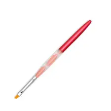 Nail Brush for Gel Technique Pink ASNART-1-2 Synthetic Bristles