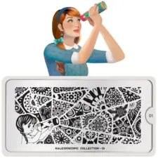 Stamping Nail Art Image Plate MOYOU Kaleidoscope 01