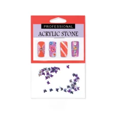Crystal for Nail Art BUS48 4.0mm 48pcs - Purple