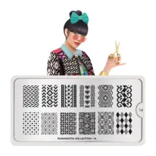 Stamping Nail Art Image Plate MOYOU Fashionista 14