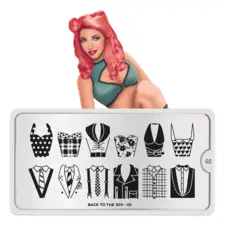 Stamping Nail Art Image Plate  MOYOU Back to 50s 02