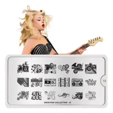 Stamping Nail Art Image Plate MOYOU Rockstar 12