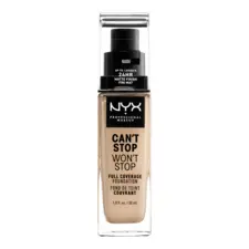Full Coverage Foundation 24hr NYX Professional Makeup Can't Stop Won't Stop CSWSF - Nude CSWSF06.5