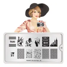 Stamping Nail Art Image Plate MOYOU Tourist 06
