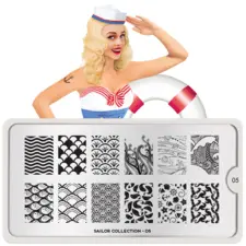 Stamping Nail Art Image Plate MOYOU Sailor 05