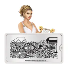 Stamping Nail Art Image Plate Greek MOYOU Mythology 02