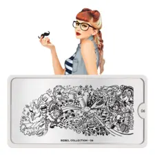 Stamping Nail Art Image Plate MOYOU Rebel 06