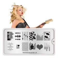 Stamping Nail Art Image Plate MOYOU Rockstar 03
