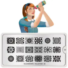 Stamping Nail Art Image Plate MOYOU Kaleidoscope 03