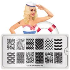 Stamping Nail Art Image Plate MOYOU Sailor 06