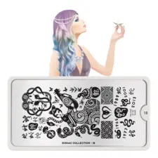 Stamping Nail Art Image Plate MOYOU Zodiac 18
