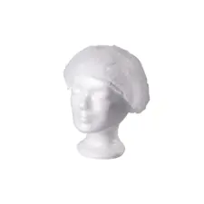 Non Woven Round Cap ROIAL White