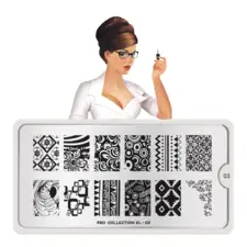 Stamping Nail Art Image Plate MOYOU Pro XL 03