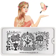 Stamping Nail Art Image Plate Mother MOYOU Nature 05
