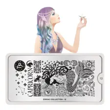 Stamping Nail Art Image Plate MOYOU Zodiac 12