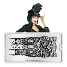 Stamping Nail Art Image Plate MOYOU Gothic 10